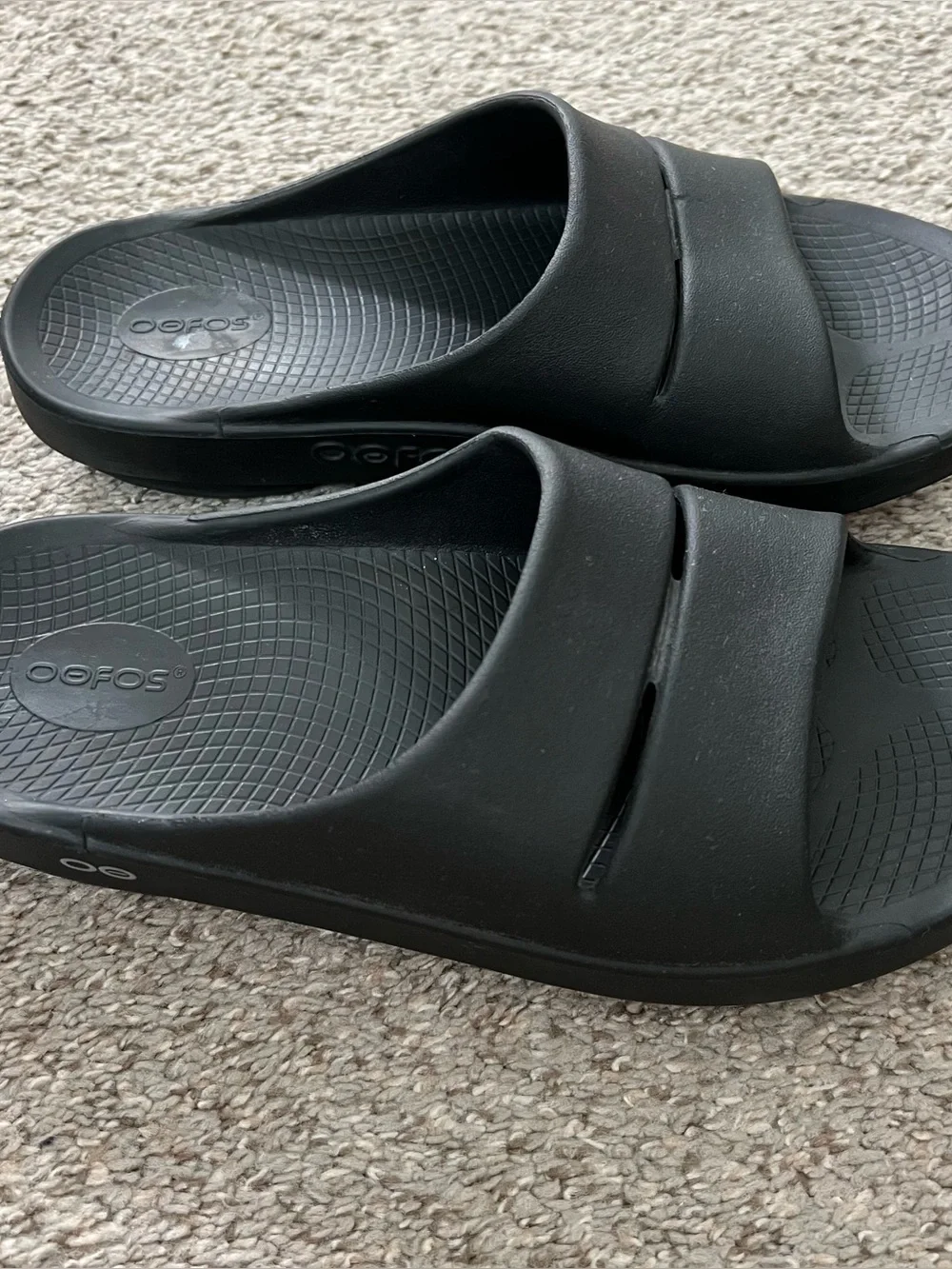 OOFOS Black Men's Recovery Slide Sandals Size 11 or W 13